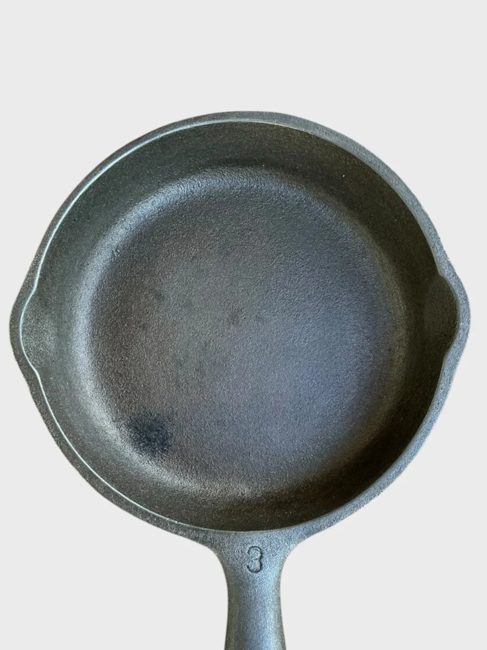 Unmarked Wagner Cast Iron Skillet 6 1/2” Vintage USA Restored